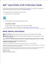 Dell 1710/n Mono Laser Printer User guide