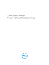 Dell Active System Manager Release 7.5 Quick start guide