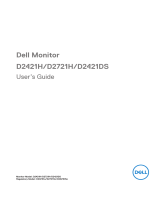 Dell D2421H User guide