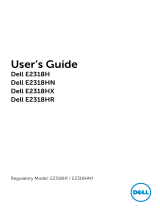 Dell E2318HX User guide