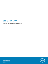 Dell G7 17 7700 Quick start guide