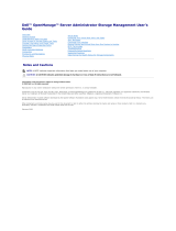 Dell OpenManage Server Administrator Version 6.1 User guide