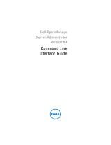 Dell OpenManage Server Administrator Version 6.4 User guide
