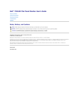Dell P2010H User manual