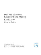 Dell Pro Wireless Keyboard and Mouse KM5221W User guide