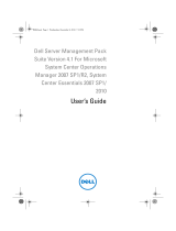 Dell Server Management Pack Version 4.1 for Microsoft System Center Operations Manager Owner's manual