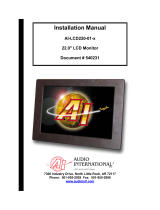 Audio international AI-LCD220-01-x Installation guide