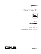 Kohler 2500REOZDC Operating instructions
