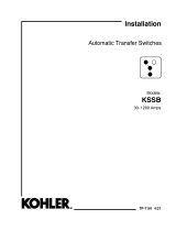Kohler KSSB Operating instructions