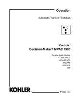 Kohler MPAC 1500 Operating instructions