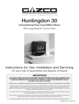 Stovax Huntingdon 30 Gas Stoves User Instructions