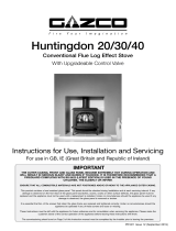 Stovax Huntingdon 40 Gas Stoves User Instructions