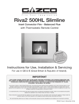 Stovax Riva2 500HL Slimline Edge Installation guide