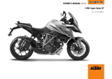 KTM 1290 Super Duke GT 2016 Owner's manual