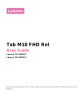 Lenovo Tab M10 FHD Rel User guide