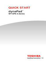 Toshiba DynaPad Series User DynaPad WT12PE A Series Quick Start