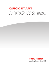 Toshiba Encore Series User Encore 2 Write Quick Start