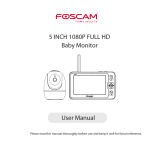 Foscam 5 Inch 1080P Full HD Baby Monitor User manual