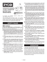 Ryobi PBLCK108K2 Owner's manual