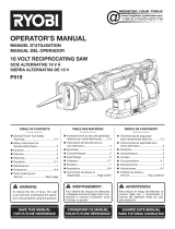 Ryobi P1818 Owner's manual