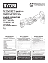 Ryobi P1819 User manual