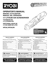 Ryobi HP34L Owner's manual