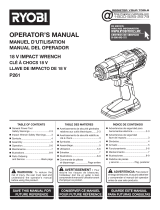 Ryobi P261 Owner's manual
