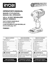 Ryobi PSBIW01B Owner's manual