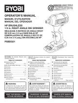 Ryobi PSBDG01 Owner's manual
