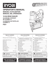 Ryobi P321 Owner's manual