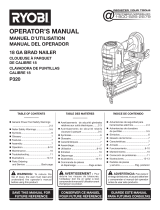 Ryobi P320 Owner's manual