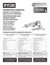 Ryobi RJ1861VVN Owner's manual