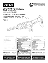 Ryobi PSD101B-A38FS01 Owner's manual