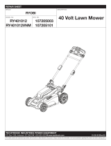 Ryobi RY401012BTLVNM Owner's manual