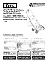 Ryobi P2740-SS Owner's manual