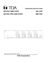 TOA MA-725F User manual