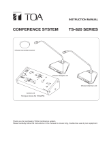 TOA TS-820 Central Unit User manual