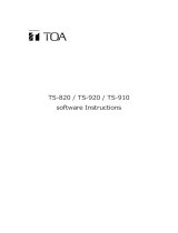 TOA TS Conference Operation Software User manual