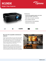 Optoma H190X Owner's manual