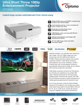 Optoma GT5600 Owner's manual