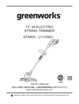 Greenworks STA805 Owner's manual