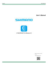 Shimano E-TUBE PROJECT for WindowsV4 User manual