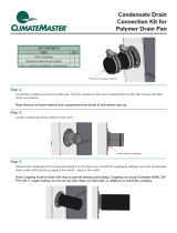 ClimateMaster Polymer Drain Pan Coupling Instructions - TC, TR, TZ, TY (Launched July 8, 2021) Operating instructions