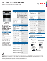 Bosch  HEIP056U  Dimensions Guide