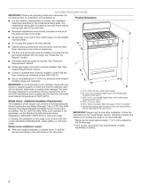 Whirlpool WFG770H0FZ Dimensions Guide