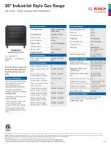 Bosch HGS8655UC Dimensions Guide