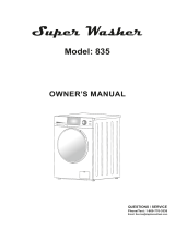 Equator Advanced Appliances Washer 835 Owner's manual