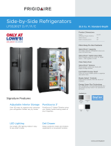 Frigidaire LFSS2612TE Dimensions Guide