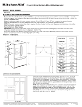 KitchenAid KRFF507HWH Dimensions Guide