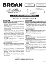 Broan BXT130BL User manual